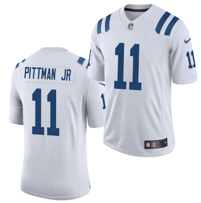 Men's Indianapolis Colts #11 Michael Pittman Jr. White NFL Vapor Untouchable Limited Stitched Jersey